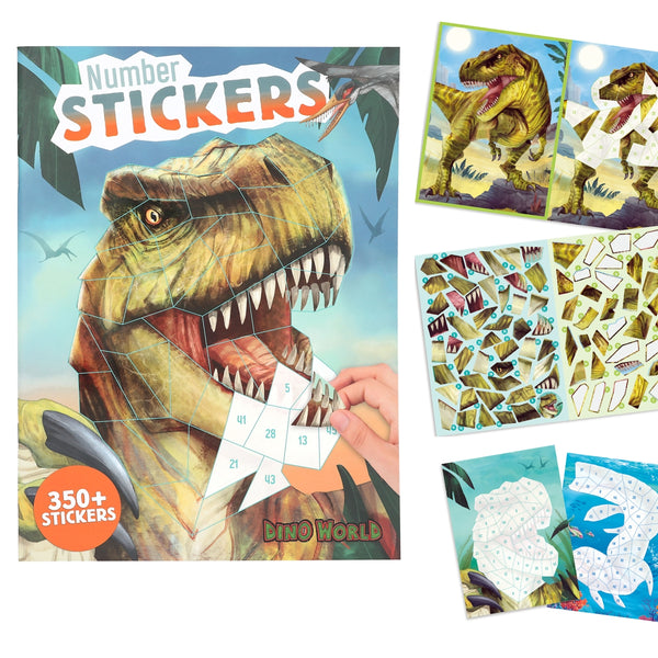 DINO WORLD - NUMBER STICKERS