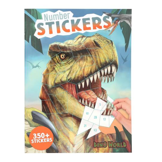 DINO WORLD - NUMBER STICKERS