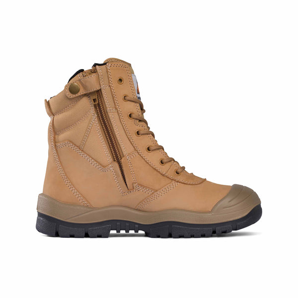 MONGREL - SAFETY SIDE ZIP HIGH LEG BOOT W/SCUFF WHEAT 451050