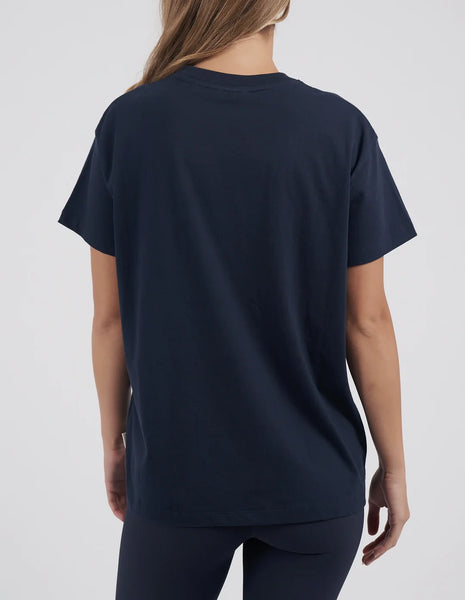 FW EMBROIDERED TEE - NAVY