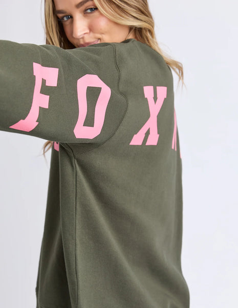 FOXWOOD - INTERVAL CREW DARK KHAKI/CORAL