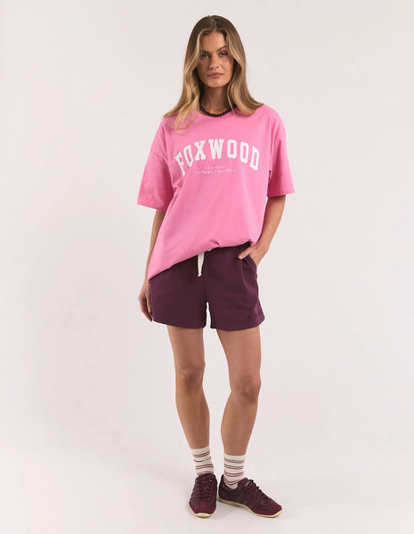 FOXWOOD - INTERVAL TEE BUBBLE GUM PINK/WHITE