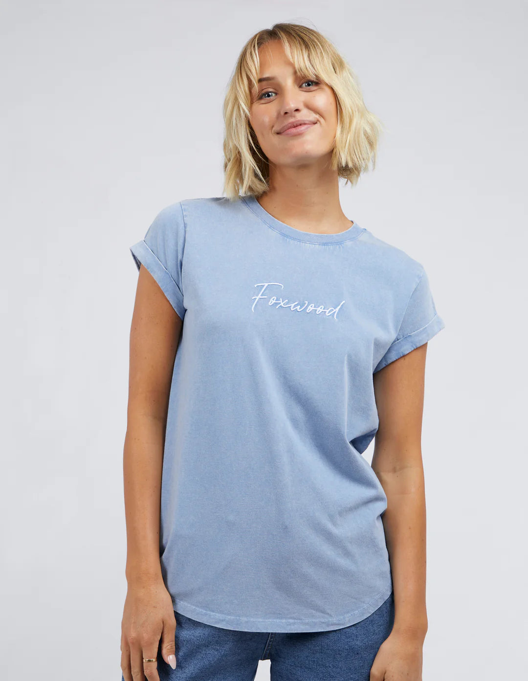 FOXWOOD SIGNATURE TEE - LIGHT BLUE