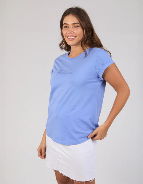 FOXWOOD - SIGNATURE TEE NEON BLUE