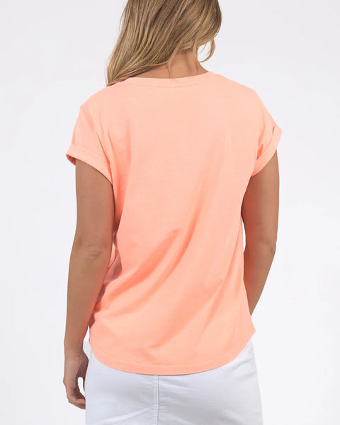 FOXWOOD - SIGNATURE TEE NEON PEACH