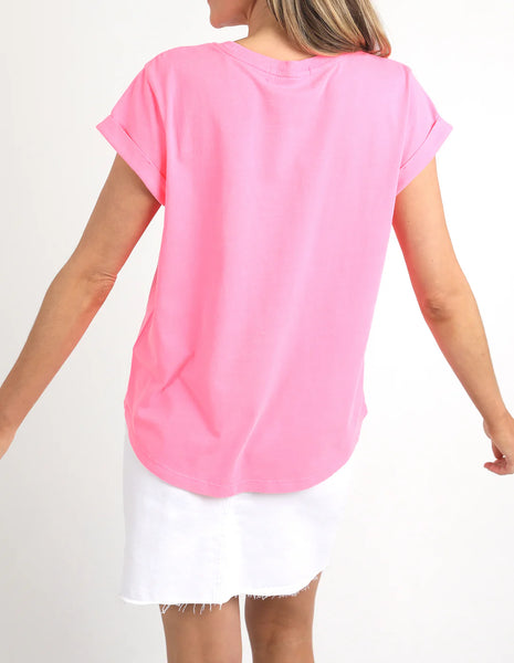 FOXWOOD - SIGNATURE TEE NEON ROSE