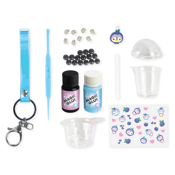 TIGER TRIBE - BAG CHARM KIT BLUEBERRY BUBBLE TEA