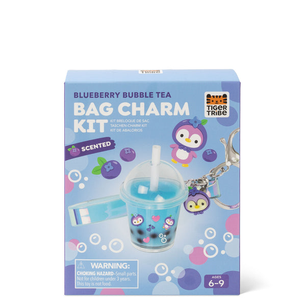 TIGER TRIBE - BAG CHARM KIT BLUEBERRY BUBBLE TEA