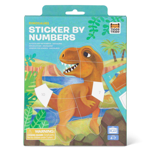 STICKER BY NUMBER - DINOSAURS