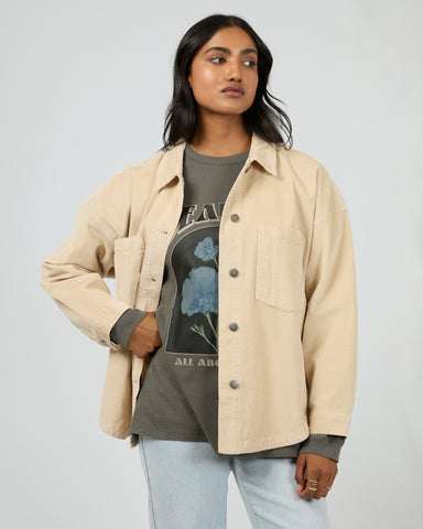 AAE - EMMA CORD SHACKET VANILLA