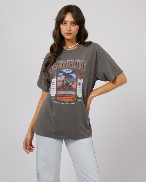 AAE - SKY DANCE OVERSIZED TEE CHARCOAL