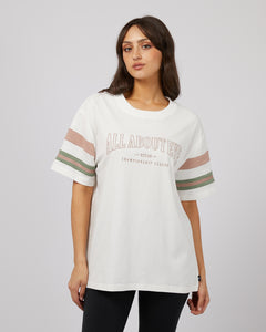 AAE - BOSTON PANEL TEE VINTAGE WHITE