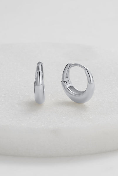CLEO HOOP MEDIUM GOLD/SILVER