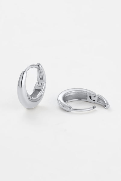 CLEO HOOP MEDIUM GOLD/SILVER