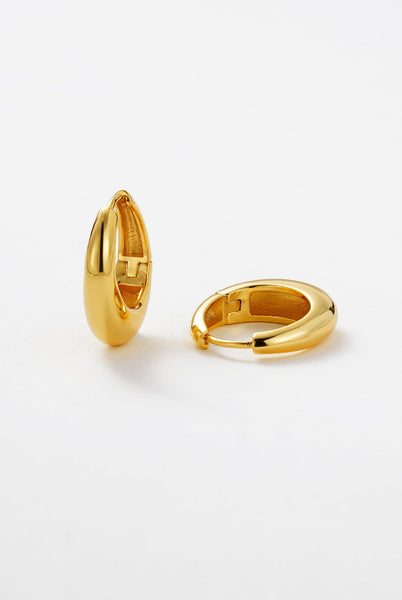CLEO HOOP LARGE GOLD/SILVER