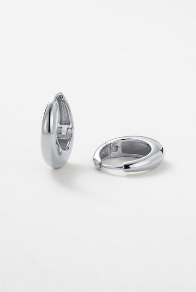 CLEO HOOP MEDIUM GOLD/SILVER