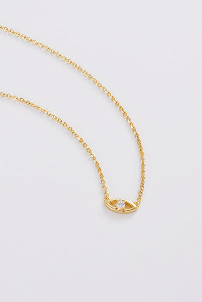 EVIL EYE NECKLACE GOLD/SILVER