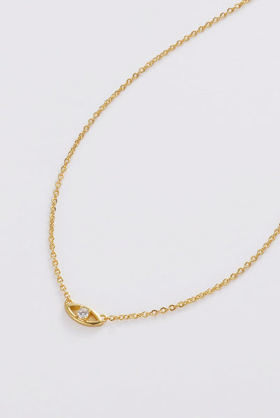 EVIL EYE NECKLACE GOLD/SILVER