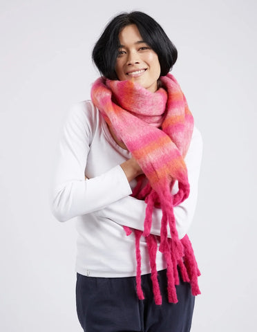 ELM - SUNRISE SCARF PINK CHECK