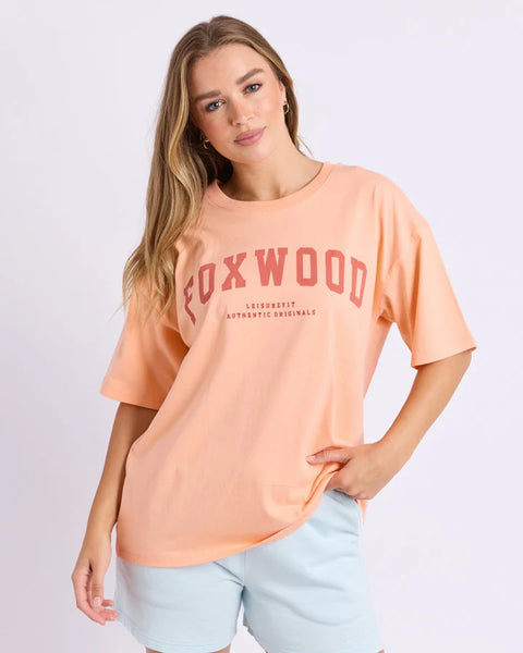 FOXWOOD - INTERVAL TEE NEON PEACH
