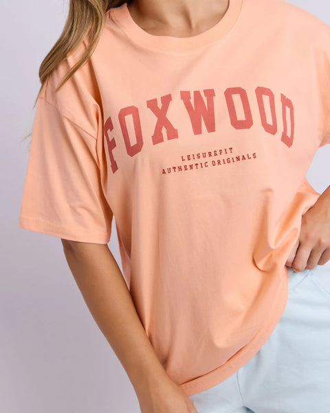 FOXWOOD - INTERVAL TEE NEON PEACH