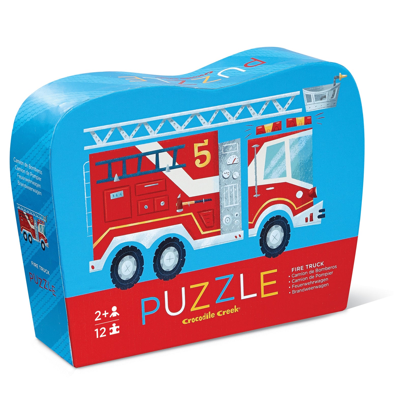 CROCODILE CREEK - FIRE TRUCK 12PC PUZZLE