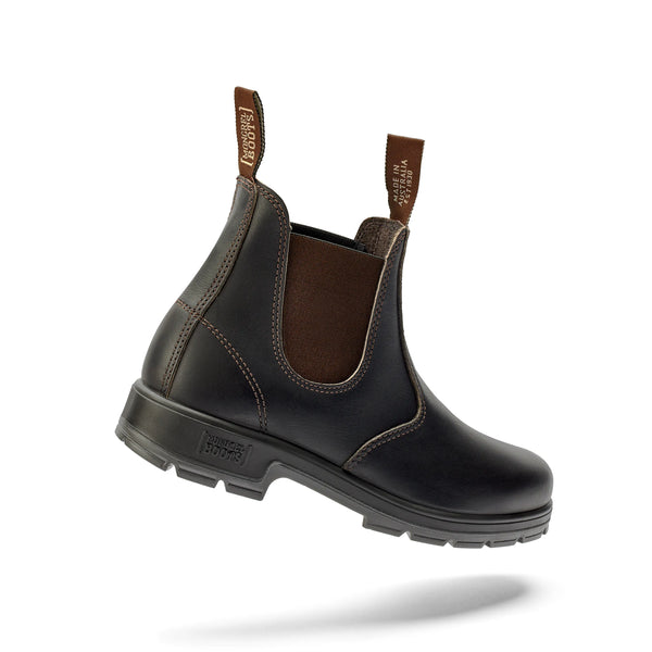 MONGREL - NON-SAFETY K9 ELASTIC SIDE BOOT CLARET K91030