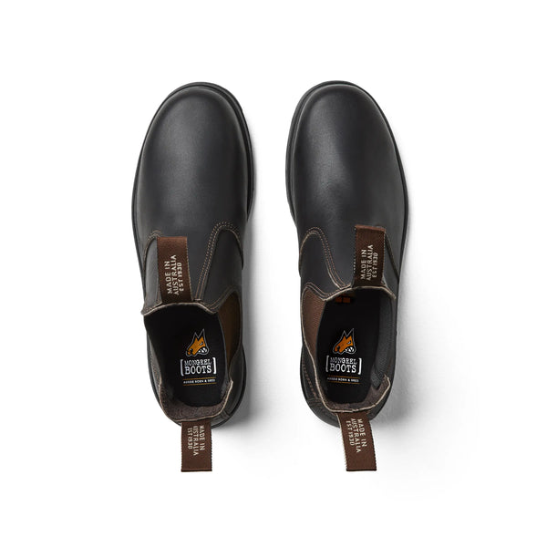 MONGREL - NON-SAFETY K9 ELASTIC SIDE BOOT CLARET K91030