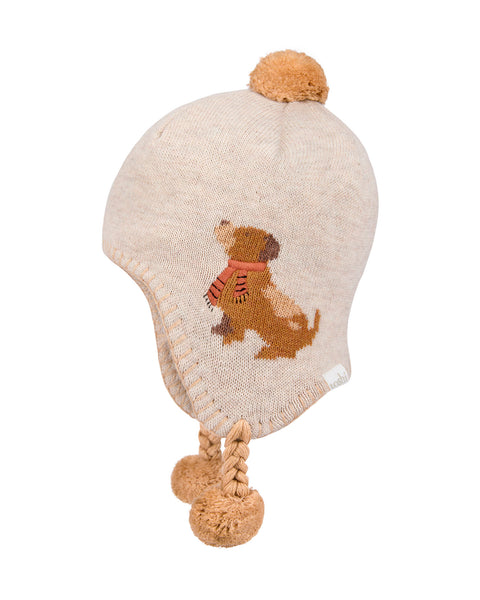 TOSHI - ORGANIC EARMUFF BEANIE PUPPY DOG