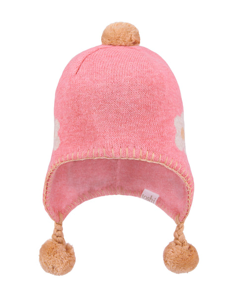 TOSHI - ORGANIC EARMUFF BEANIE ROSIE POSIE