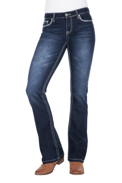 PURE WESTERN - WMNS HANNAH BOOT CUT JEAN 32”
