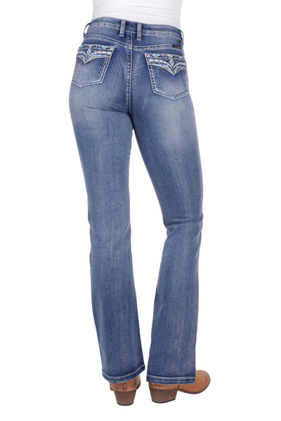 PURE WESTERN - WMNS JEMMA HIRISE B/CT JEAN 32”