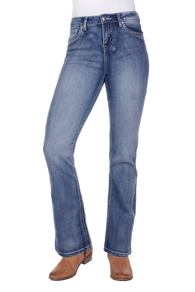 PURE WESTERN - WMNS JEMMA HIRISE B/CT JEAN 32”