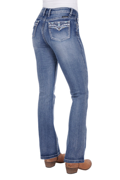 PURE WESTERN - WMNS JEMMA HIRISE B/CT JEAN 32”