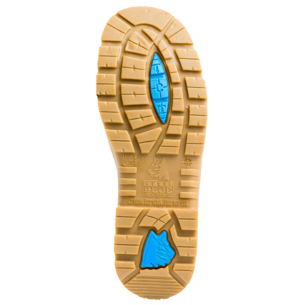 STEEL BLUE - ARGYLE ZIP SAFETY BOOT WHEAT