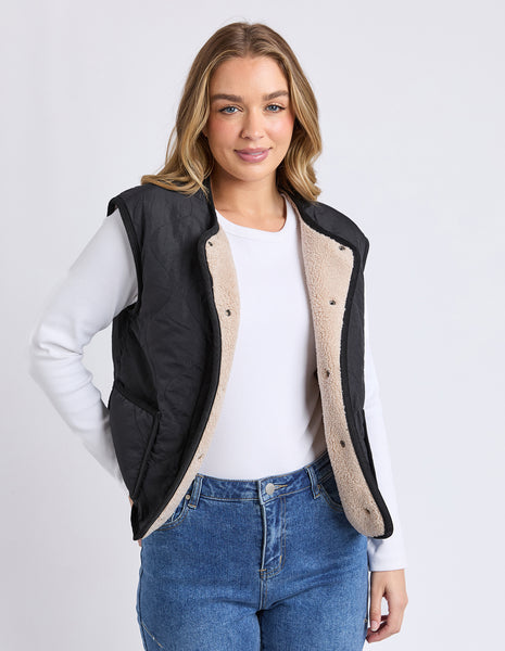 FOXWOOD - ALBERTA VEST BLACK