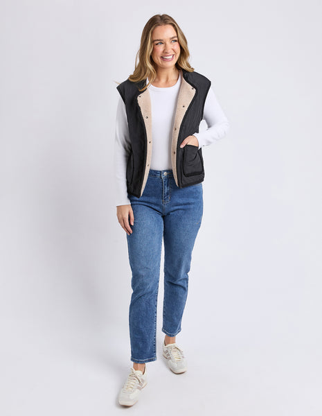 FOXWOOD - ALBERTA VEST BLACK