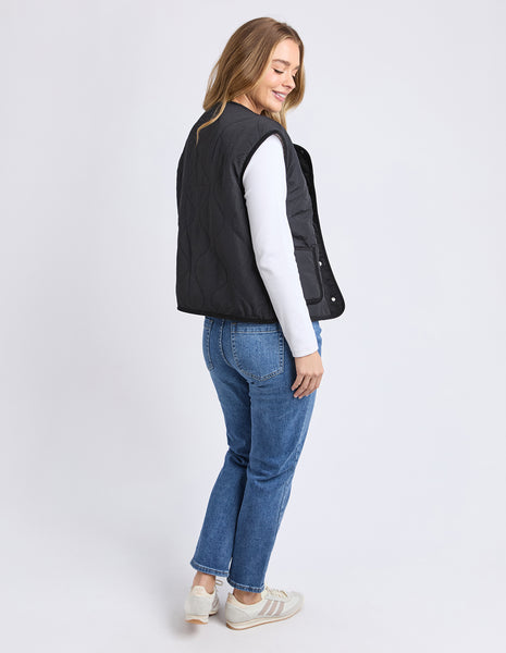 FOXWOOD - ALBERTA VEST BLACK