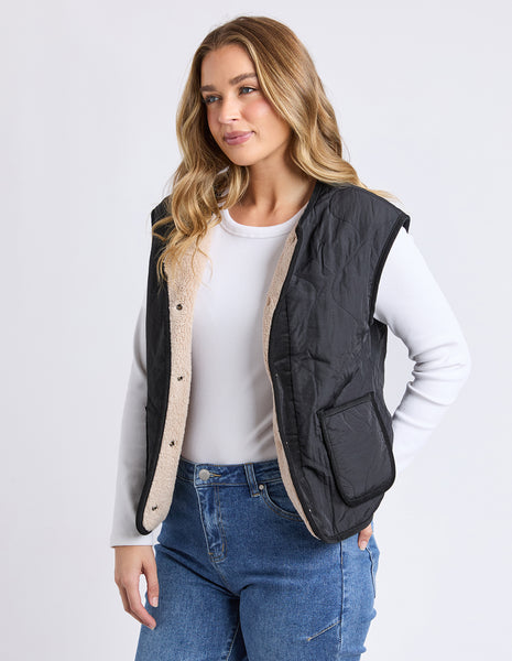 FOXWOOD - ALBERTA VEST BLACK