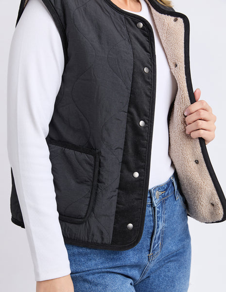FOXWOOD - ALBERTA VEST BLACK