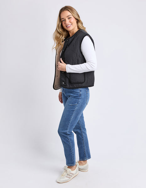 FOXWOOD - ALBERTA VEST BLACK