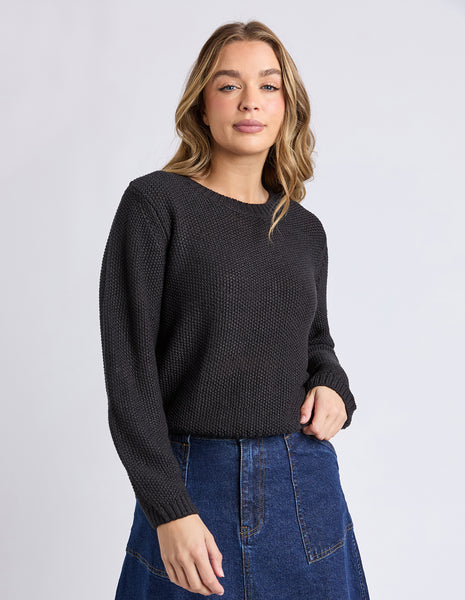 FOXWOOD - BLAIR LS KNIT BLACK