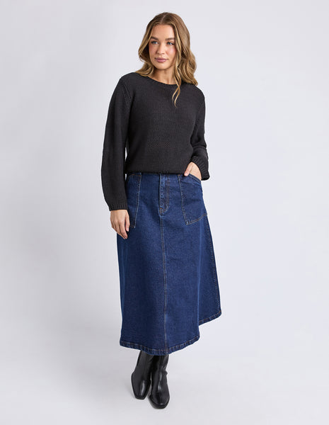 FOXWOOD - BLAIR LS KNIT BLACK