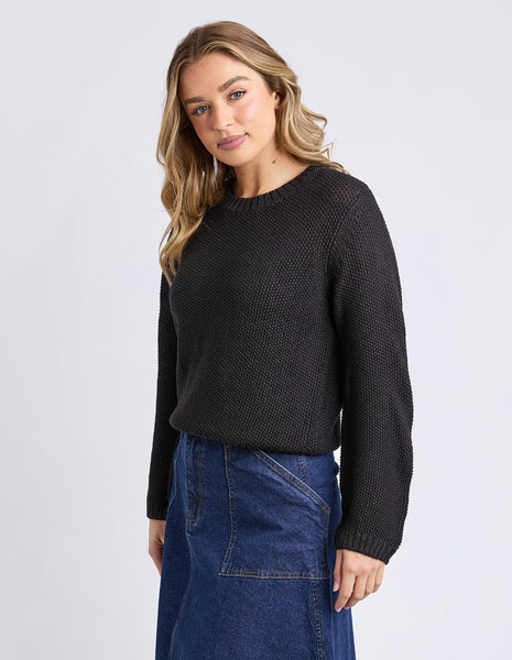 FOXWOOD - BLAIR LS KNIT BLACK