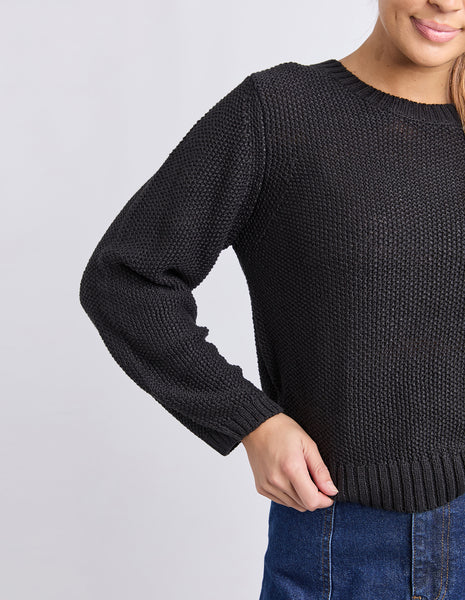 FOXWOOD - BLAIR LS KNIT BLACK