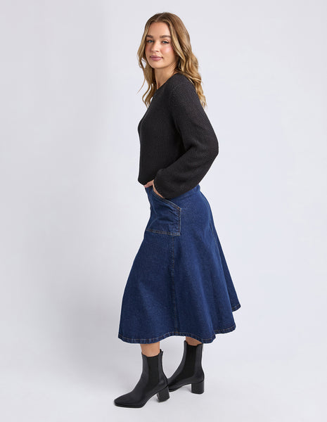 FOXWOOD - BLAIR LS KNIT BLACK
