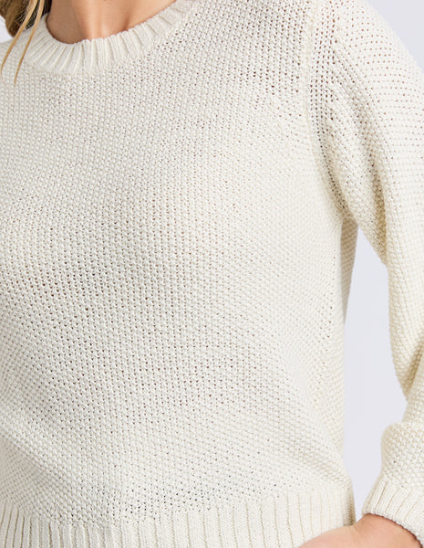 FOXWOOD - BLAIR LS KNIT VINTAGE WHITE