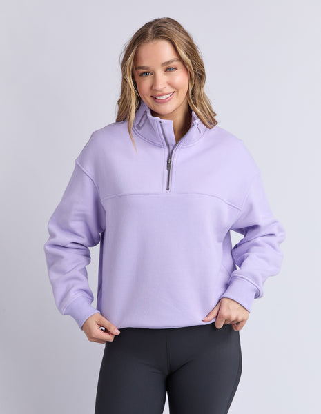 FOXWOOD - COLLEGE ZIP CREW LAVENDER