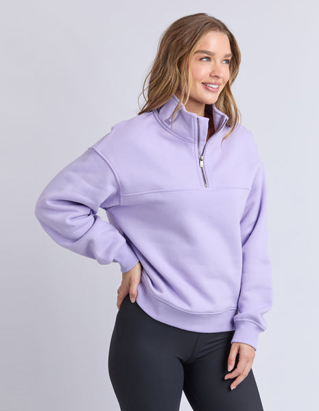 FOXWOOD - COLLEGE ZIP CREW LAVENDER