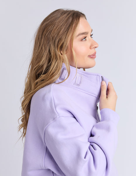 FOXWOOD - COLLEGE ZIP CREW LAVENDER